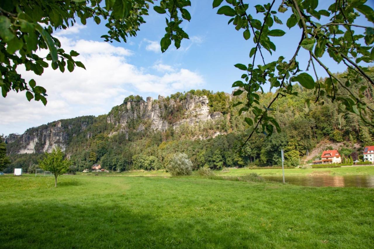 Traumhaftes Gaestehaus An Elberadweg Und Bastei Rathen Buitenkant foto