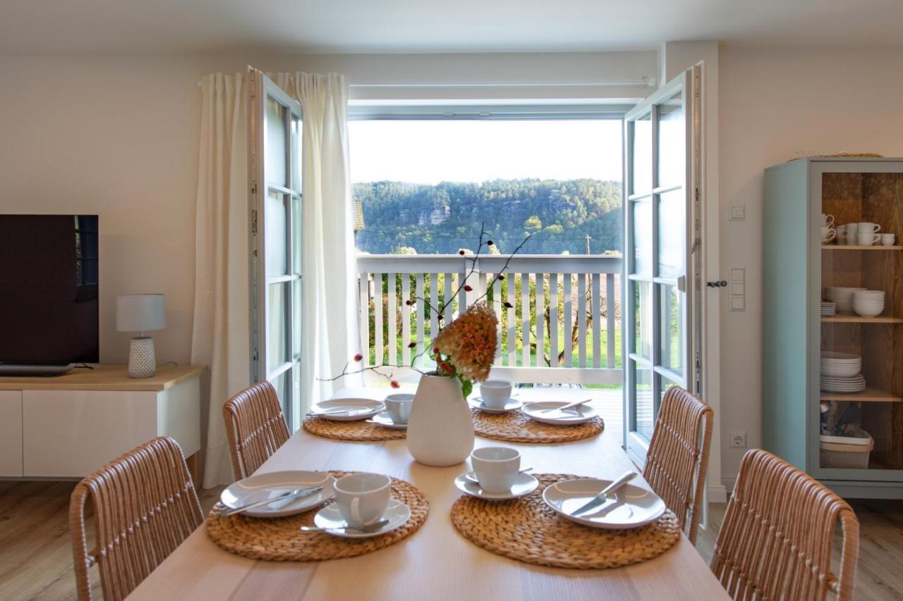 Traumhaftes Gaestehaus An Elberadweg Und Bastei Rathen Buitenkant foto