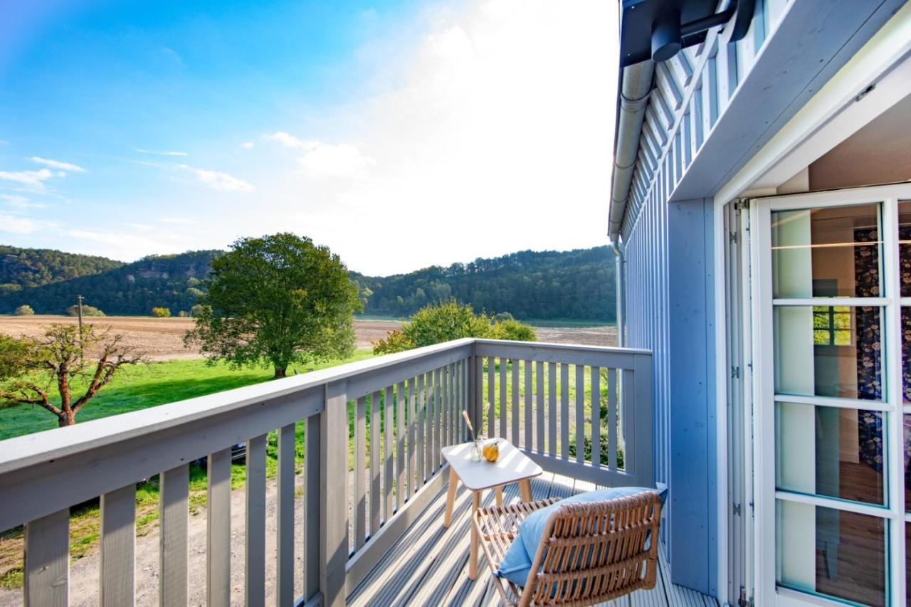 Traumhaftes Gaestehaus An Elberadweg Und Bastei Rathen Buitenkant foto